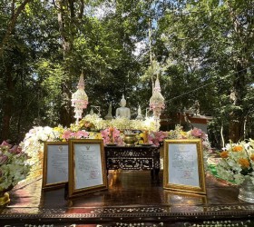 พิธีฉลองสมโภชน์องค์พระประธานหยกหินขาว  ในงานปริวาสกรรม ประจำปี 2566 ณ วัดป่าพะเยียว ตำบลใจดี