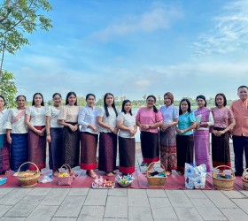 กิจกรรมโครงการรณรงค์แต่งกายด้วยผ้าไทยและผ้าพื้นเมืองจังหวัดศรีสะเกษ ประจำปี 2568 